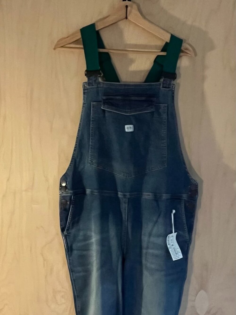 Ripton & Co. Walden overalls stretch denim W's size XL new with tags